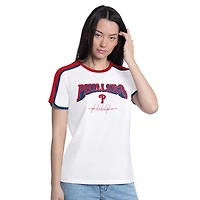 Women's G-III 4Her by Carl Banks  White Philadelphia Phillies First Lane Fashion T-Shirt