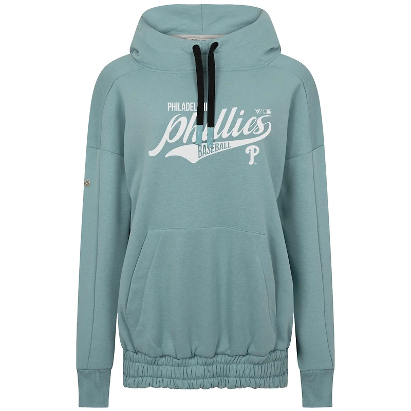 Women's Levelwear Blue Philadelphia Phillies Waterfall Glide Pullover Hoodie