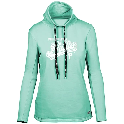 Women's Levelwear  Mint Philadelphia Phillies Loop Sweep Pullover Sweatshirt