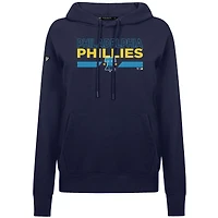 Women's Levelwear  Navy Philadelphia Phillies City Connect Adorn No Hitter Pullover Hoodie