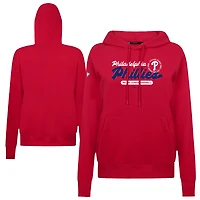 Women's Levelwear Red Philadelphia Phillies Accolade Adorn Monument Pullover Hoodie