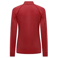 Women's Levelwear Red Philadelphia Phillies Kinetic Insignia 2.0 Raglan Quarter-Zip Top