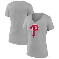 Women's Logo Athletic Philadelphia Phillies Official V-Neck T-Shirt