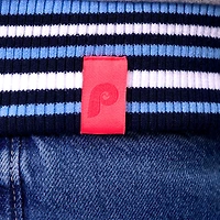 Women's Lusso  Gray Philadelphia Phillies Celine Full-Snap Varsity Jacket