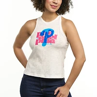Débardeur Lusso blanc pour femmes des Phillies de Philadelphie Lourdes