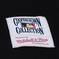 Women's Mitchell & Ness Black Philadelphia Phillies Cooperstown Collection Phantom Cropped T-Shirt