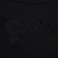 T-shirt court noir pour femme Mitchell & Ness Philadelphia Phillies Cooperstown Collection Phantom