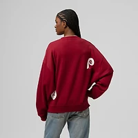 Sweat-shirt ras du cou bordeaux Mitchell & Ness pour femme, motif Philadelphia Phillies