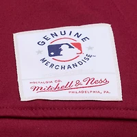 Women's Mitchell & Ness Burgundy Philadelphia Phillies Script Mechanic Cropped Full-Zip Jacket