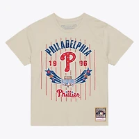Women's Mitchell & Ness Cream Philadelphia Phillies 1996 MLB All-Star Game Retro Boyfriend T-Shirt