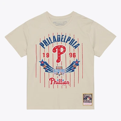 Women's Mitchell & Ness Cream Philadelphia Phillies 1996 MLB All-Star Game Retro Boyfriend T-Shirt