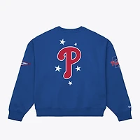 Sweat-shirt Mitchell & Ness Royal Philadelphia Phillies pour femmes