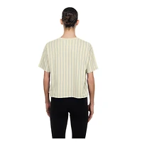 Women's New Era  Cream Philadelphia Phillies Throwback Boxy T-Shirt