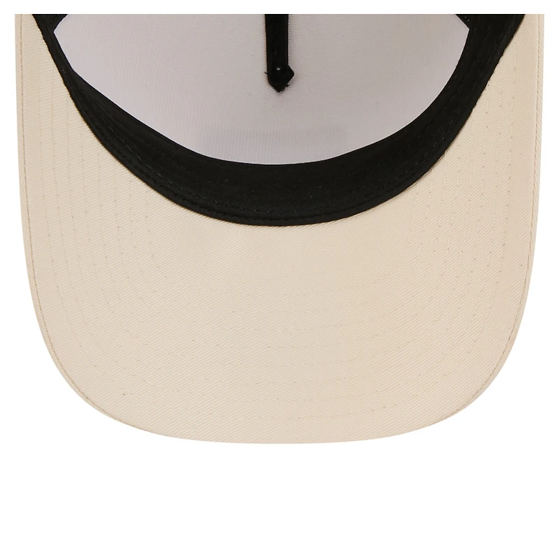 Women's New Era Light Beige Philadelphia Phillies Tonal Patch 9FORTY M-Crown A-Frame Trucker Adjustable Hat