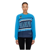 Sweat-shirt polaire à col rond New Era bleu marine Philadelphia Phillies City Connect pour femme