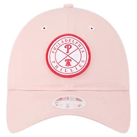 Casquette ajustable Bloom 9TWENTY rose New Era pour femme des Philadelphia Phillies