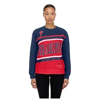 Sweat-shirt polaire New Era rouge/marine pour femme, édition spéciale jours de match des Phillies Philadelphie