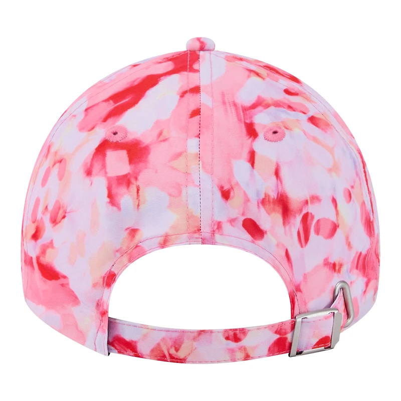 Casquette New Era rouge Philadelphia Phillies pour femme, style classique décontracté et ajustable
