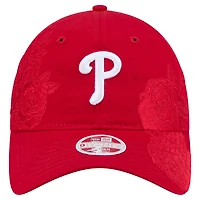 Women's New Era Red Philadelphia Phillies Roses 9TWENTY Adjustable Hat