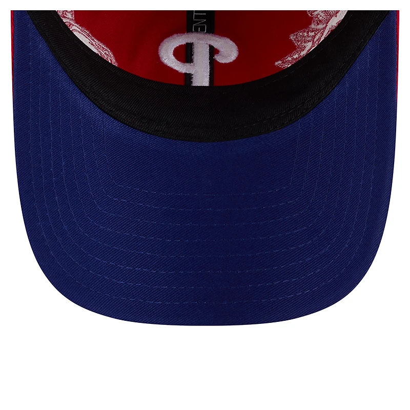 Women's New Era Red Philadelphia Phillies Roses 9TWENTY Adjustable Hat