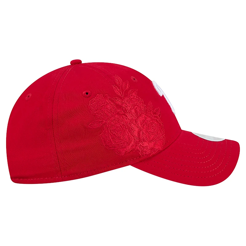 Women's New Era Red Philadelphia Phillies Roses 9TWENTY Adjustable Hat
