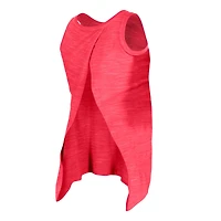 Débardeur actif rouge Space-Dye des Phillies de Philadelphie New Era pour femme