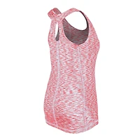 Women's New Era Red Philadelphia Phillies Space Dye Keyhole Back Tank Top