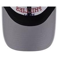 Casquette ajustable New Era blanche pour femme, fan de l'équipe des Phillies de Philadelphie, modèle 9TWENTY