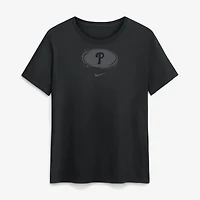 Women's Nike Black Philadelphia Phillies on Cotton T-Shirt
