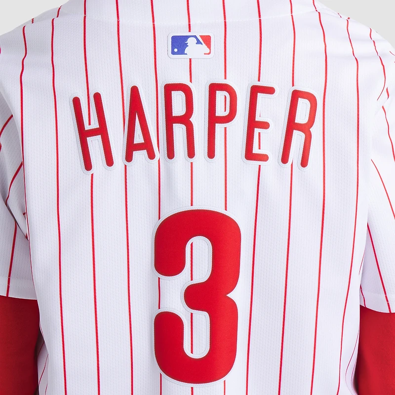 Maillot de joueur Nike Bryce Harper pour femme, blanc, Philadelphia Phillies Home Limited Player