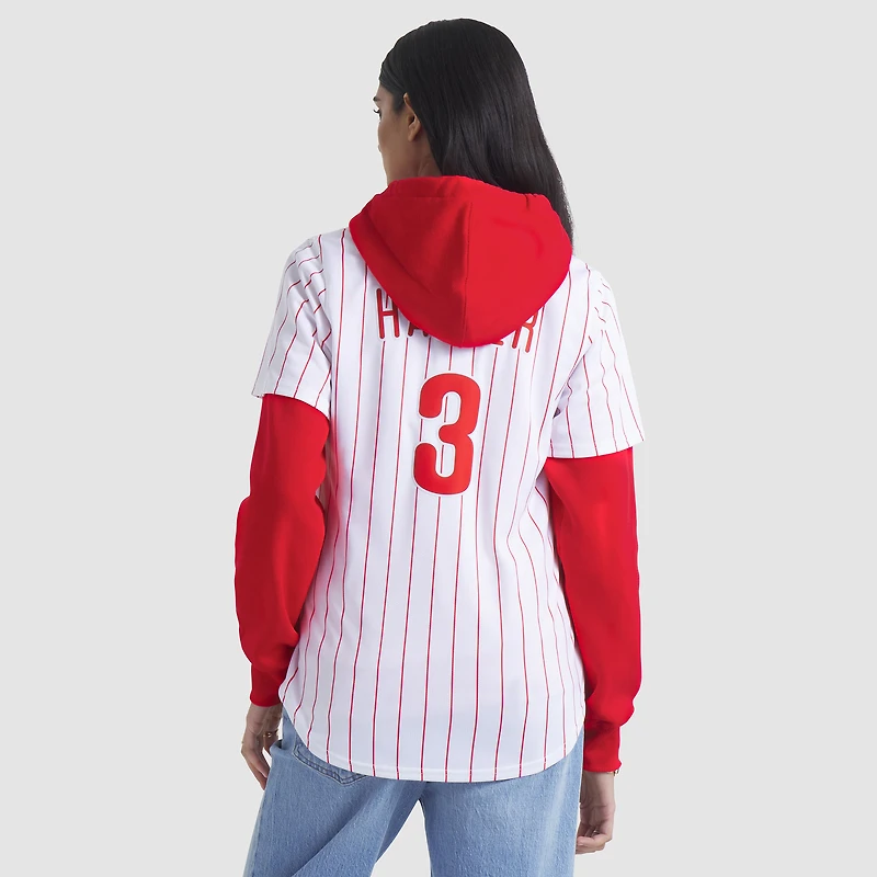 Maillot de joueur Nike Bryce Harper pour femme, blanc, Philadelphia Phillies Home Limited Player