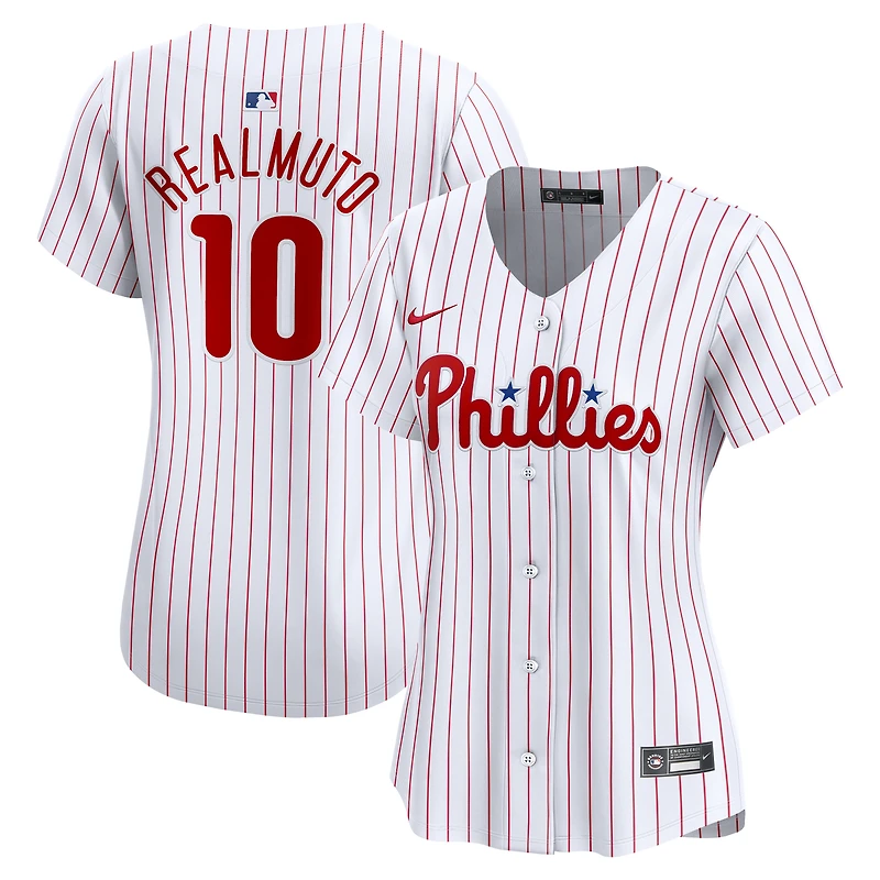 Maillot de joueur Nike J.T. Realmuto blanc Philadelphia Phillies Home Limited pour femme