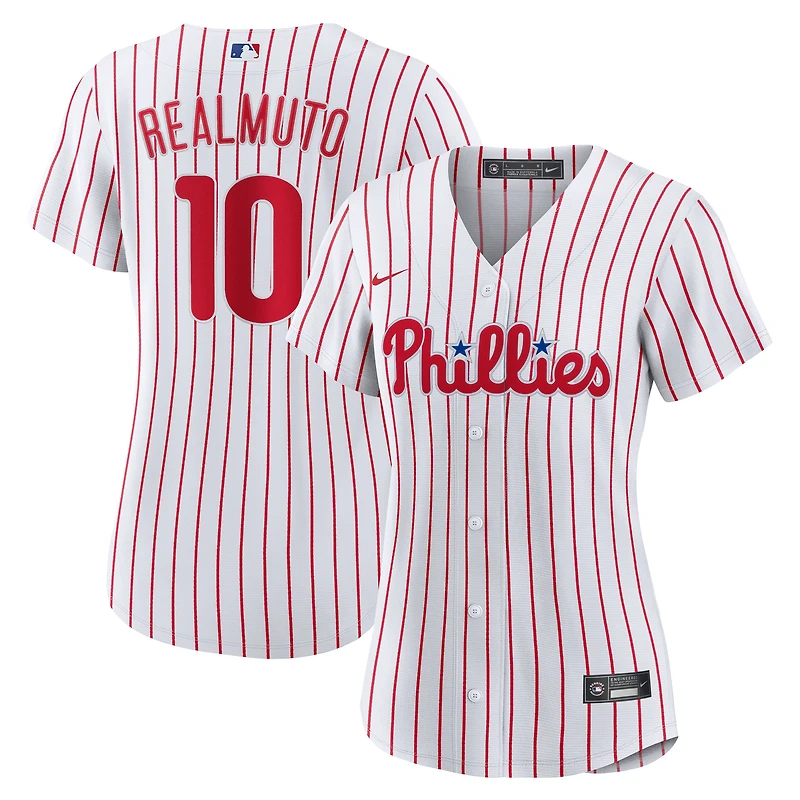 Maillot réplique domicile Nike J.T. Realmuto blanc des Phillies de Philadelphie pour femme