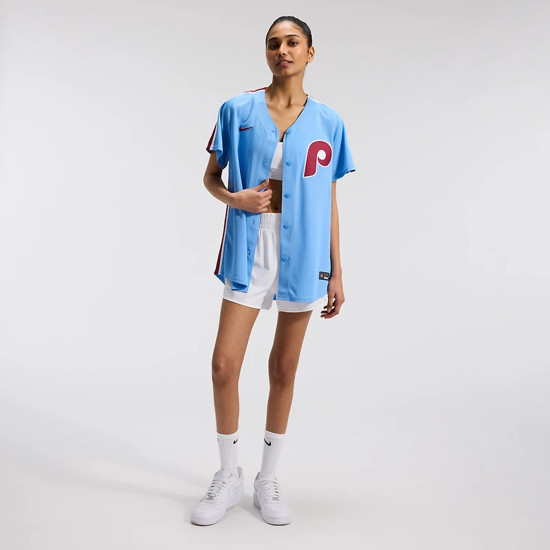 Maillot Nike blanc à domicile des Philadelphia Phillies pour femme