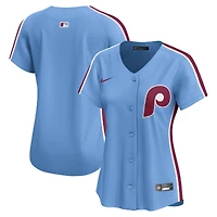 Maillot Nike bleu clair pour femme des Philadelphia Phillies, édition limitée alternative