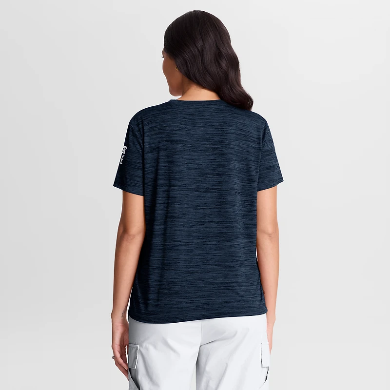 T-shirt Nike City Connect Velocity Dri-FIT pour femme, collection authentique Philadelphia Phillies, bleu marine