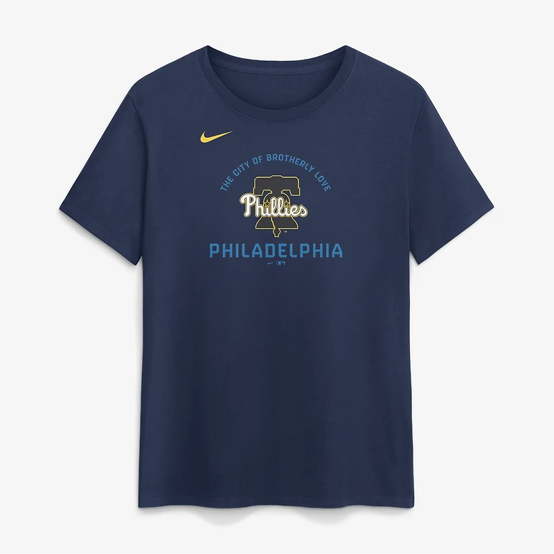 Women's Nike Navy Philadelphia Phillies City Connect Arch T-Shirt