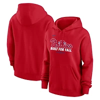 Women's Nike  Red Philadelphia Phillies 2025 MLB Postseason Authentic Collection Therma Hoodie