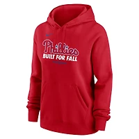 Women's Nike  Red Philadelphia Phillies 2025 MLB Postseason Authentic Collection Therma Hoodie