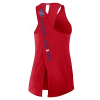 Women's Nike Red Philadelphia Phillies Open-Back Crisscross Dri-FIT Tank Top
