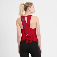Women's Nike Red Philadelphia Phillies Open-Back Crisscross Dri-FIT Tank Top