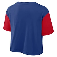 T-shirt court Nike Performance Royal/Red Philadelphia Phillies pour femme