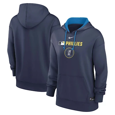 Sweat à capuche Nike Royal Philadelphia Phillies City Connect Authentic Collection Therma pour femme