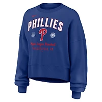 Sweat-shirt oversize à manches longues Nike Royal Philadelphia Phillies pour femme