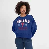 Sweat-shirt oversize à manches longues Nike Royal Philadelphia Phillies pour femme
