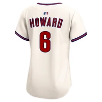 Maillot Nike Ryan Howard crème pour femme des Philadelphia Phillies Alternate 2 Limited