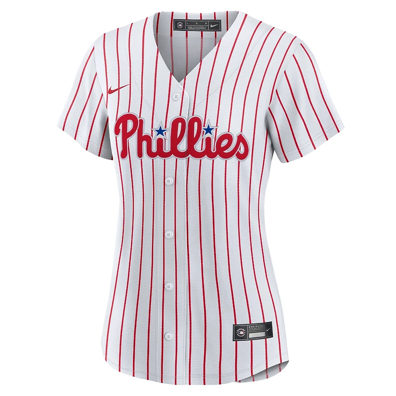 Maillot Nike Ryan Howard blanc réplique des Phillies de Philadelphie pour femme