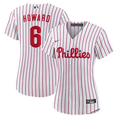 Maillot Nike Ryan Howard blanc réplique des Phillies de Philadelphie pour femme