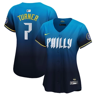 Women's Nike Trea Turner Navy Philadelphia Phillies City Connect Limited Player Jersey