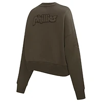 Women's Pro Standard Brown Philadelphia Phillies Fleece Pullover Sweatshirt
